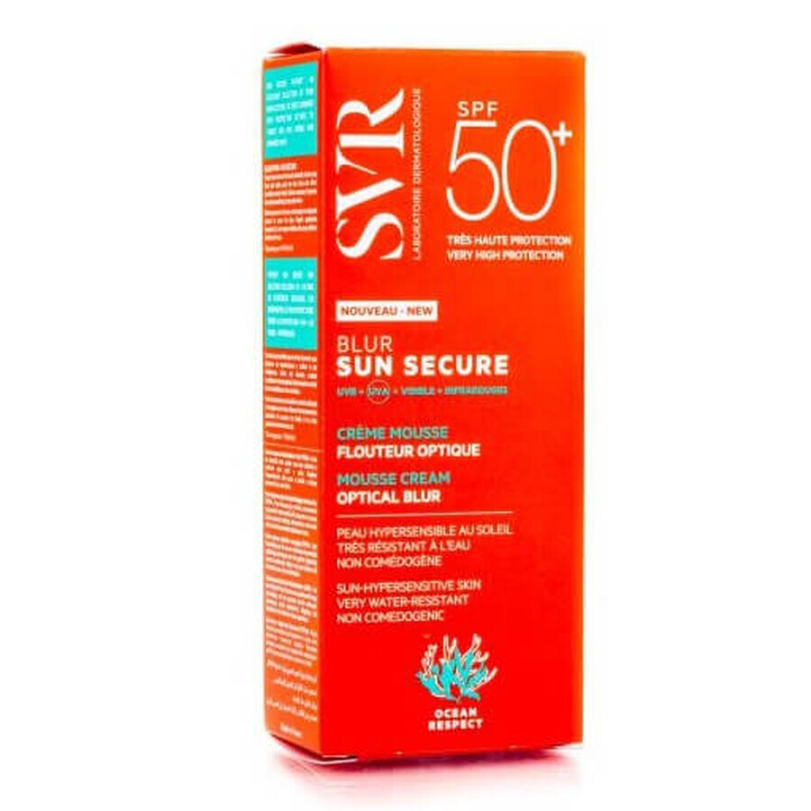 Sun Secure Blur Optical Crème Moussante SPF 50, 50 ml, SVR