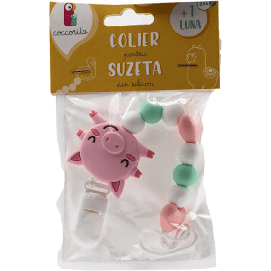 Collana Ciuccio Coccorito con silicone, 1 pz