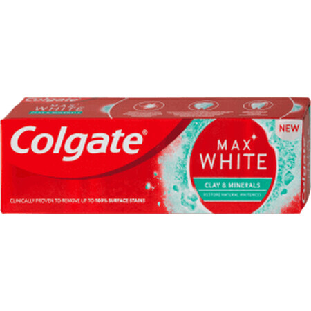 Dentifricio Colgate Max Argilla Bianca e Minerali, 75 ml