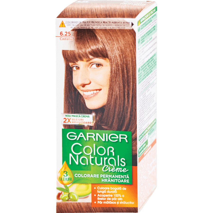 Color Naturals Tintura permanente per capelli 6.25 castagna, 1 pz