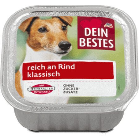 Dein Bestes Hundefutter mit viel Rindfleisch, 150 g