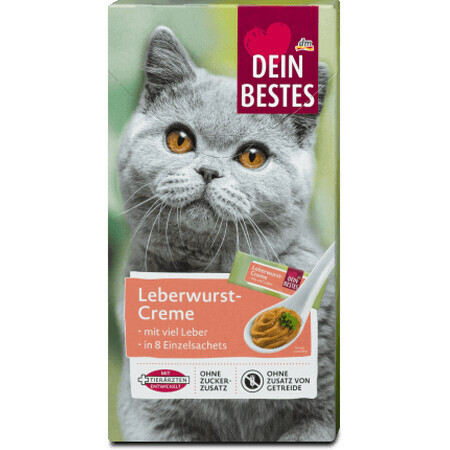 Dein Bestes cat food liver pâté, 80 g