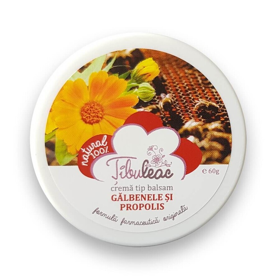 Marigold and propolis balm cream, 60 g, Tibuleac Plant