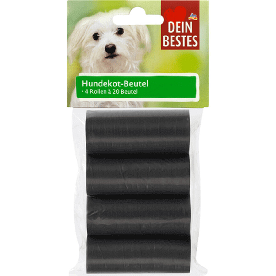 Dein Bestes Sacchetti igienici per cani, 80 pz