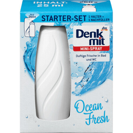 Denkmit Set mini deodorante spray Ocean Fresh, 25 ml