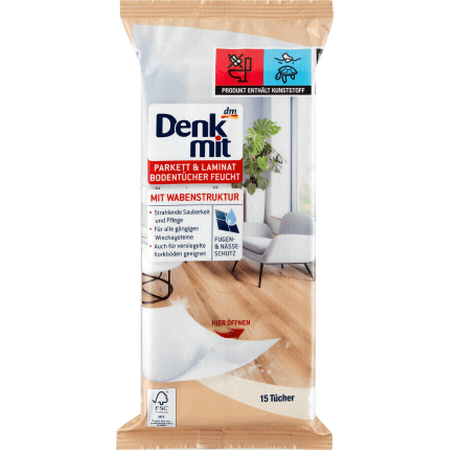 Salviette Denkmit per parquet, 15 pz