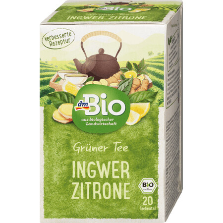 DmBio Tè verde e zenzero, 40 g