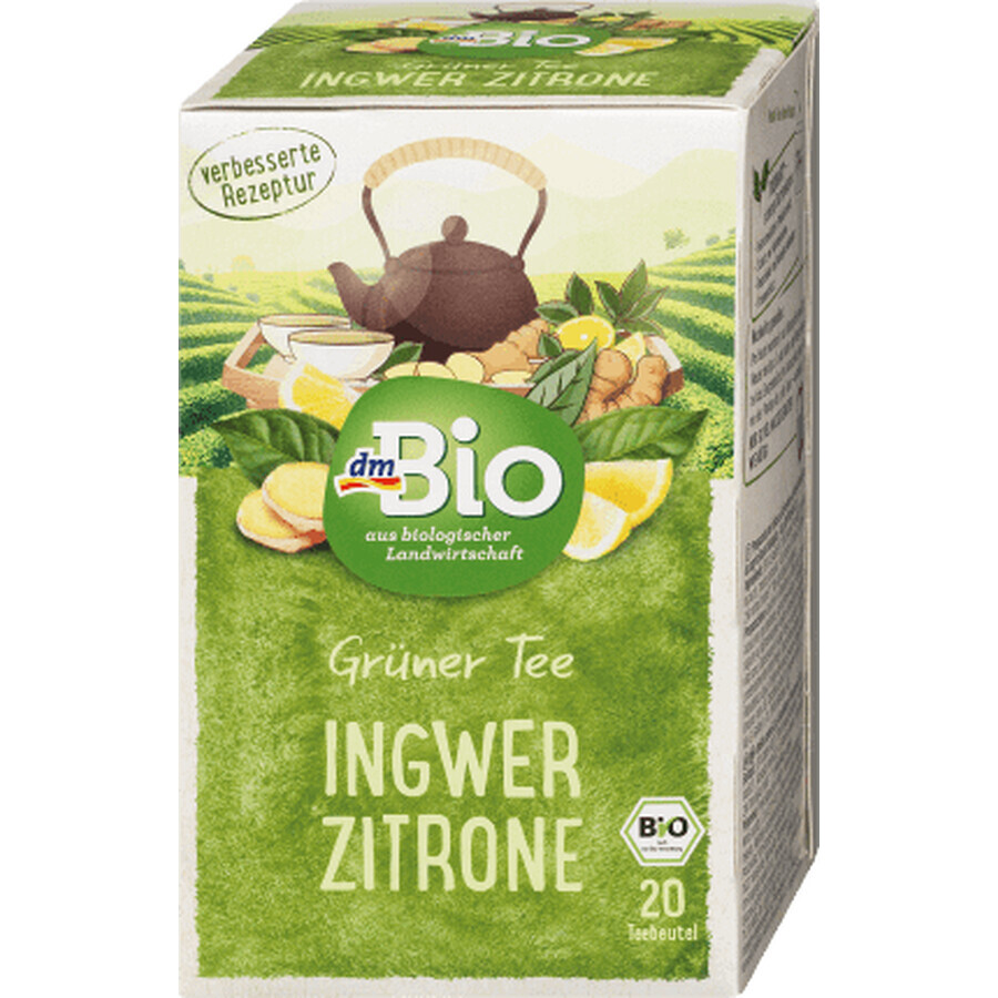 DmBio Tè verde e zenzero, 40 g