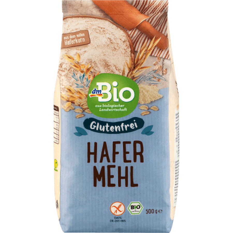 DmBio Harina de avena sin gluten ECO, 500 g