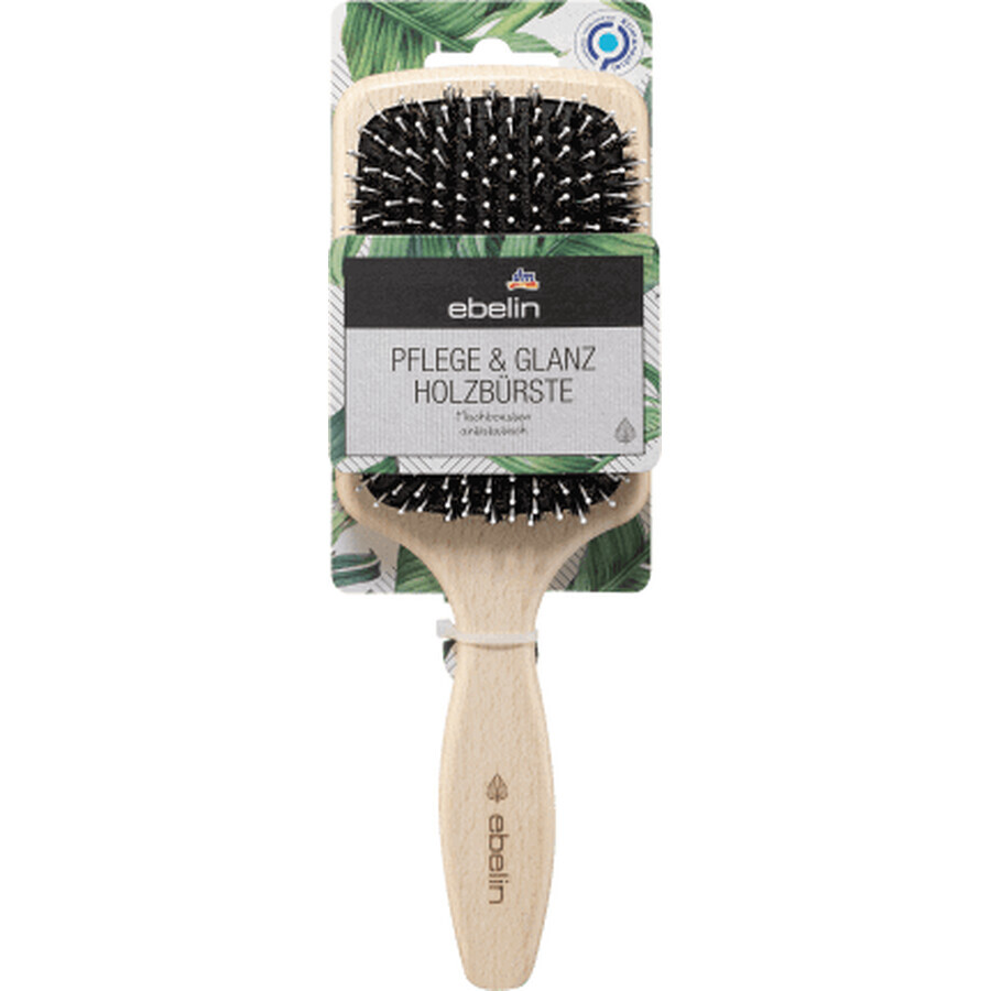 Ebelin Brosse à cheveux en bois, 1 pièce