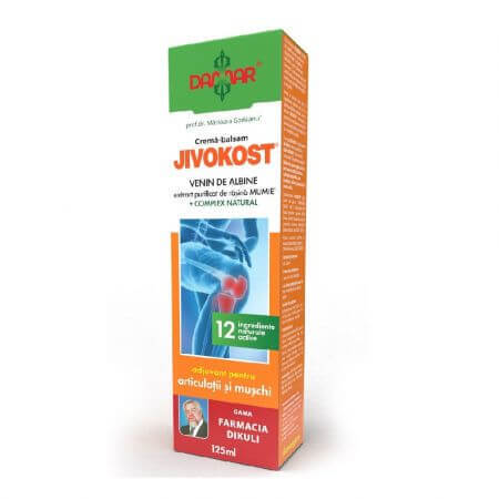 Jivokost balsamo crema con veleno d'api, estratto purificato di resina di mummia, 125 ml, Damar