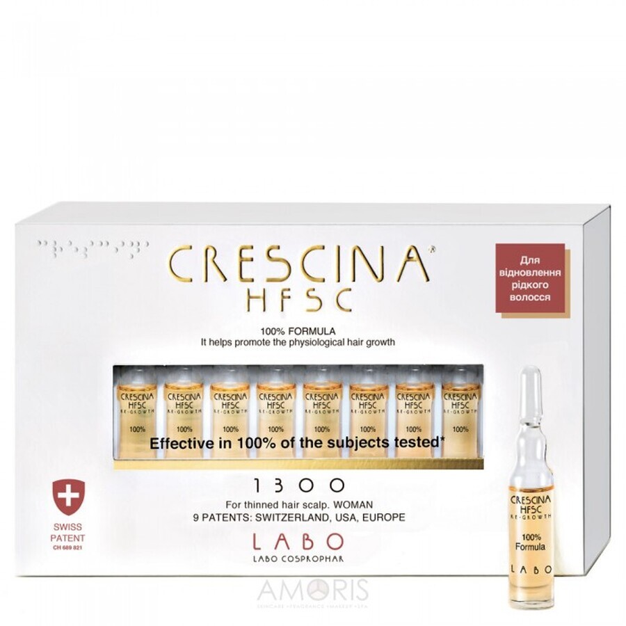 Crescina Transdermic Re-Growth HFSC 1300 Woman, 20 vials, Labo