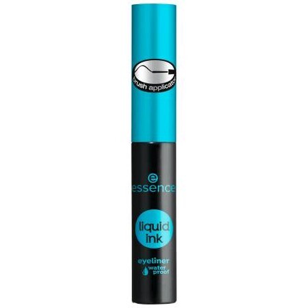 Essence Cosmetics Mascara occhi waterproof con inchiostro liquido 01 Nero, 3 ml