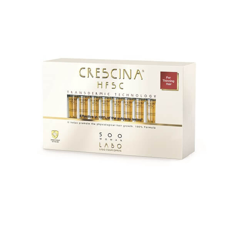 Crescina Transdermic Re-Growth HFSC 500 WOMAN, 20 FIOLE, Labo