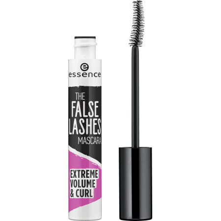 Essence Cosmetics The False Lashes Mascara Extreme Volume & Curl 01 Schwarz, 10 ml