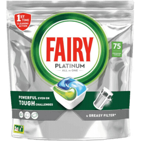 FAIRY Detergente lavastoviglie automatico All in 1 Platinium, 75 pz