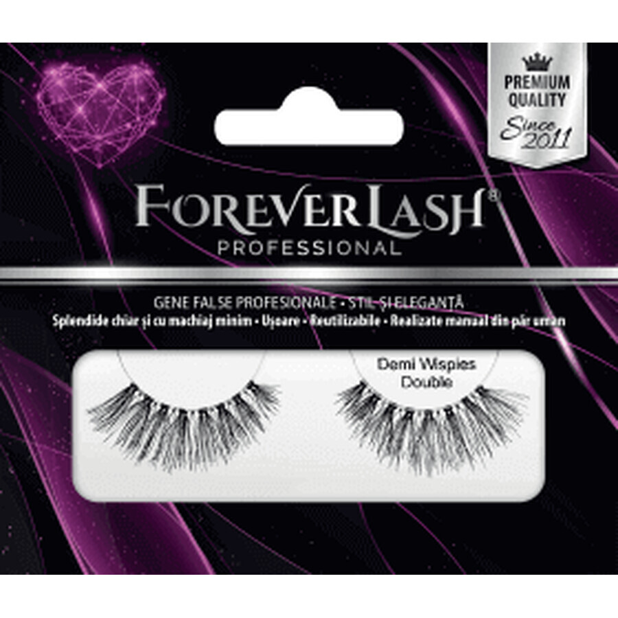 ForeverLash Fake eyelashes natural hair band Double Demi Wispies, 1 piece