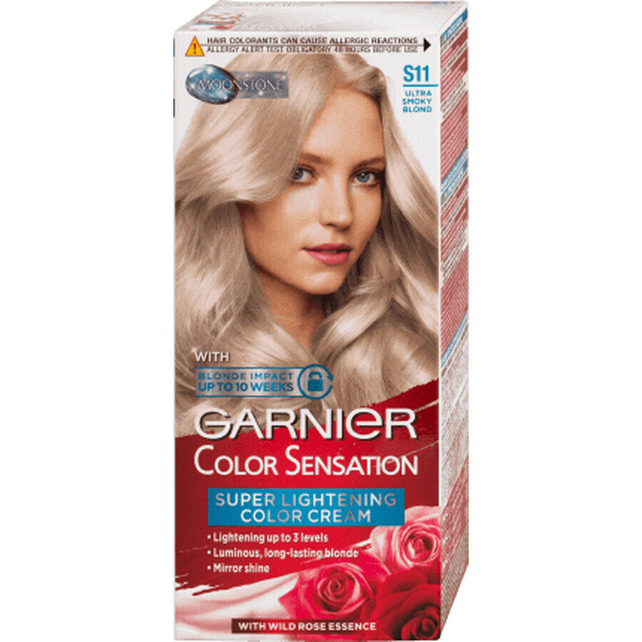 Garnier Color Sensation Dauerhafte Haarfarbe S11 ultra rauchiges Blond, 1 Stück