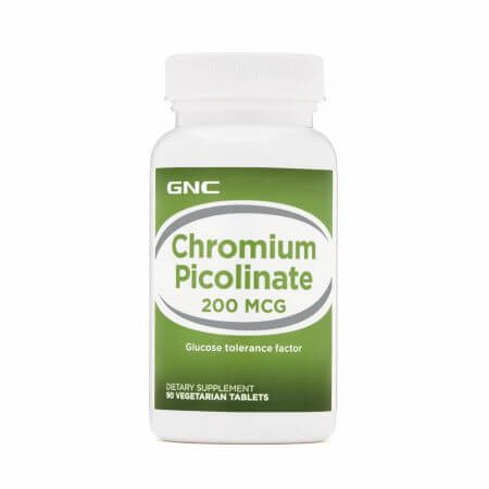 Cromo picolinato 200 mcg (576166), 90 compresse, GNC