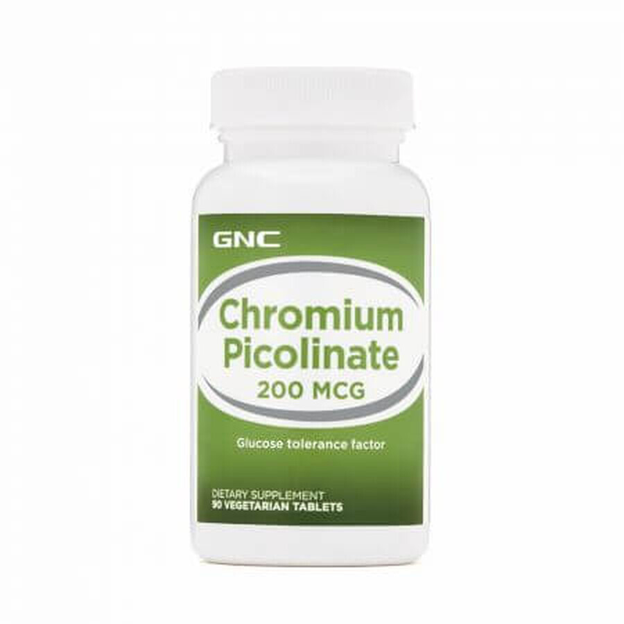 Cromo picolinato 200 mcg (576166), 90 compresse, GNC