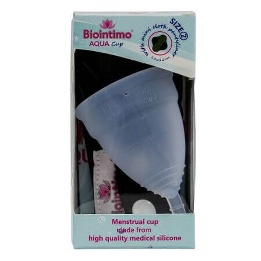 Menstrual cup size 2 Biointimo Aqua-Tampon Cup, Denticare-Gate Kft