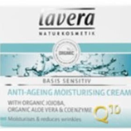 lavera Crema idratante antietà con jojoba e aloe vera per il viso, 50 ml