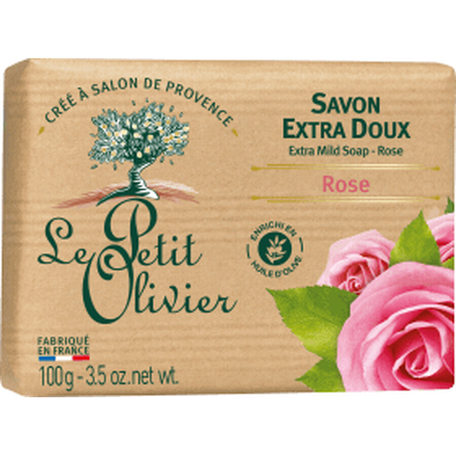Sapone solido Le Petit Olivier Rose, 100 g
