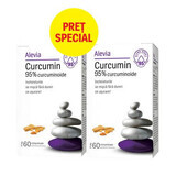 Curcumina 95% curcuminoide 60 comprimidos, Alevia (1+1 precio especial)