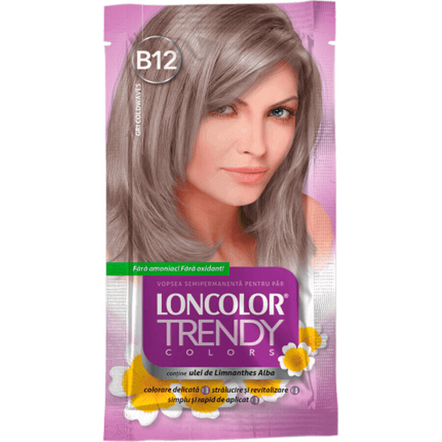 Loncolor TRENDY Semi-permanent paint grey B12, 1 pc