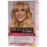 Loreal Paris EXCELLENCE CREME Tintura permanente per capelli con ammoniaca 10.21, 1 pz