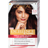 Loreal Paris EXCELLENCE CREME Tintura permanente per capelli con ammoniaca 4.15, 1 pz