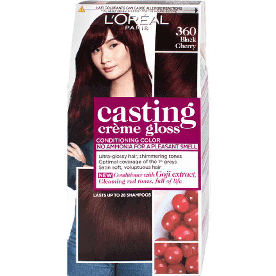 Loreal Paris CASTING CREME GLOSS Teinture pour cheveux R/H 360 black cherry, 1 pc