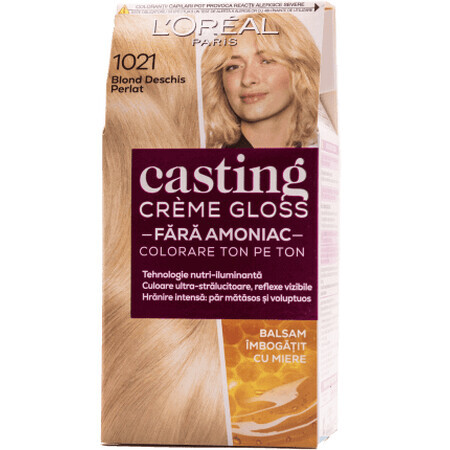 Loreal Paris CASTING CREME GLOSS Hair dye 1021 light blonde, 1 pc