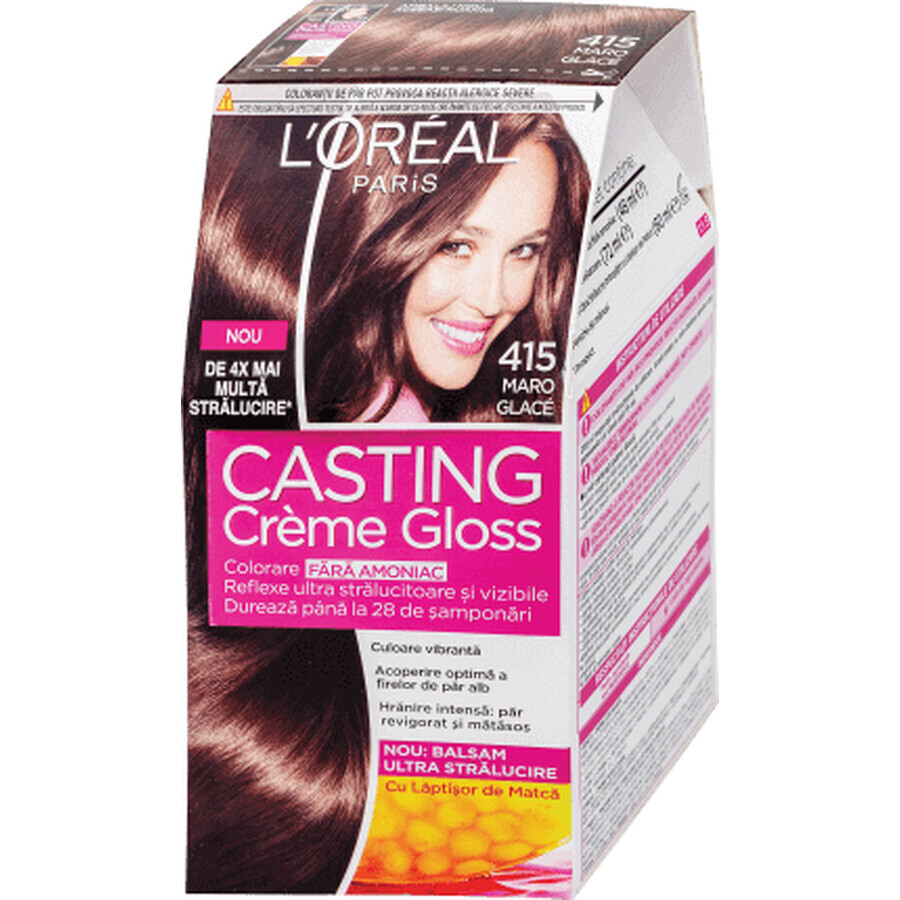 Loreal Paris CASTING CREME GLOSS Tintura per capelli 415 Maron Glac, 1 pz