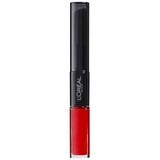 Loreal Paris Infaillible Rossetto liquido resistente al trasferimento a lunga durata 506 Red Infaillible, 5,6 ml