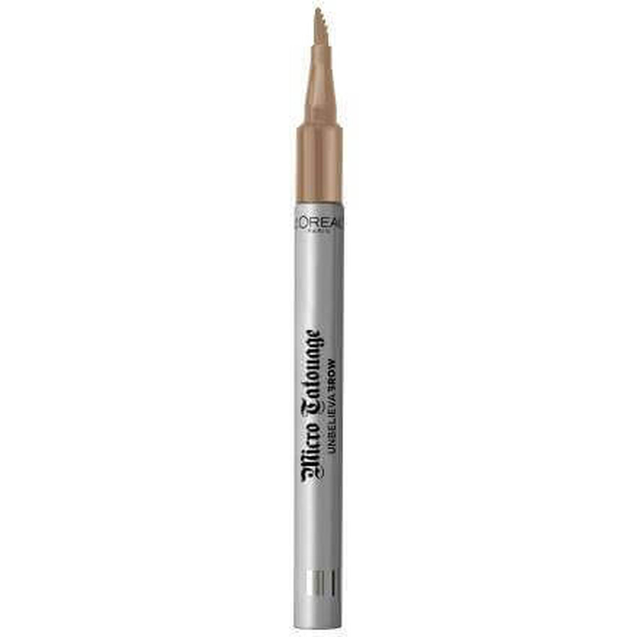 Matita per sopracciglia Loreal Paris Micro Tatouage Unbelieva Brow 101 Biondo, 1 g