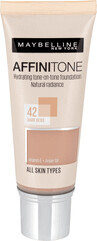 Maybelline New York Fond de teint Affinitone 42 Dark Beige, 30 ml