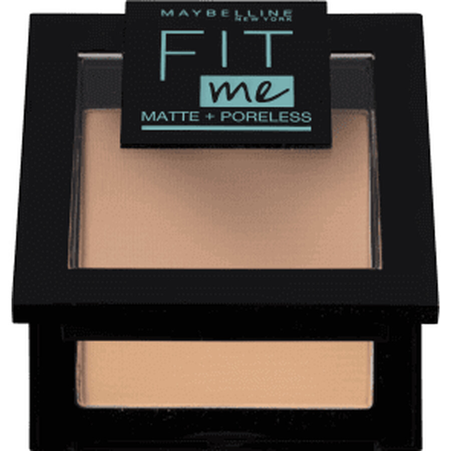 Maybelline New York Fit Me Matte+ Cipria compatta senza pori 120 Classic Ivory, 9 g