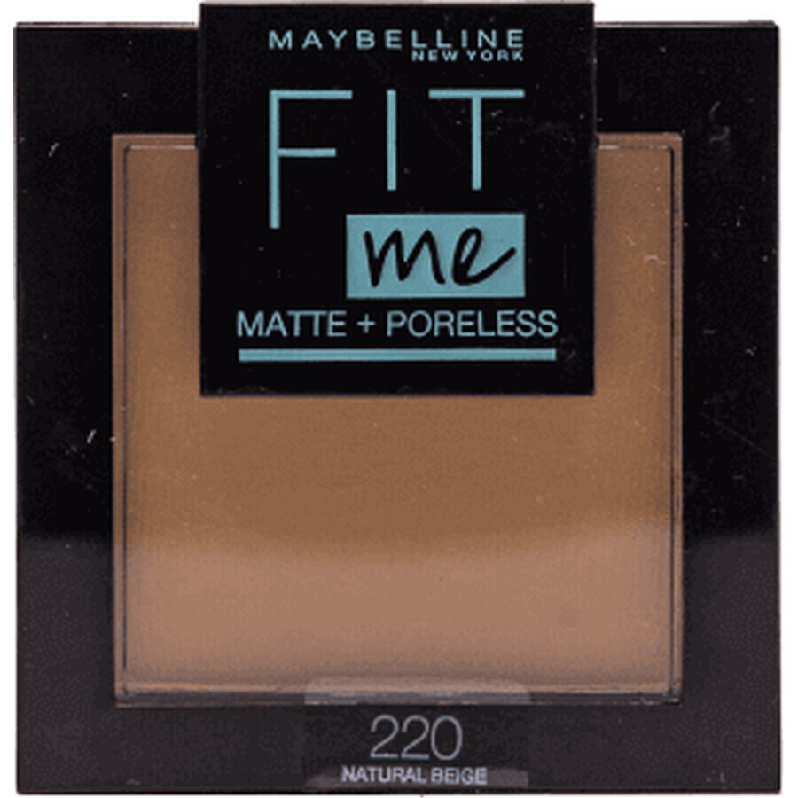 Maybelline New York Fit Me Matte+ Cipria compatta senza pori, 9 g