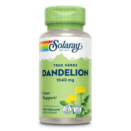 Dandelion (Papadie) 520 mg Solaray, 100 capsules, Secom