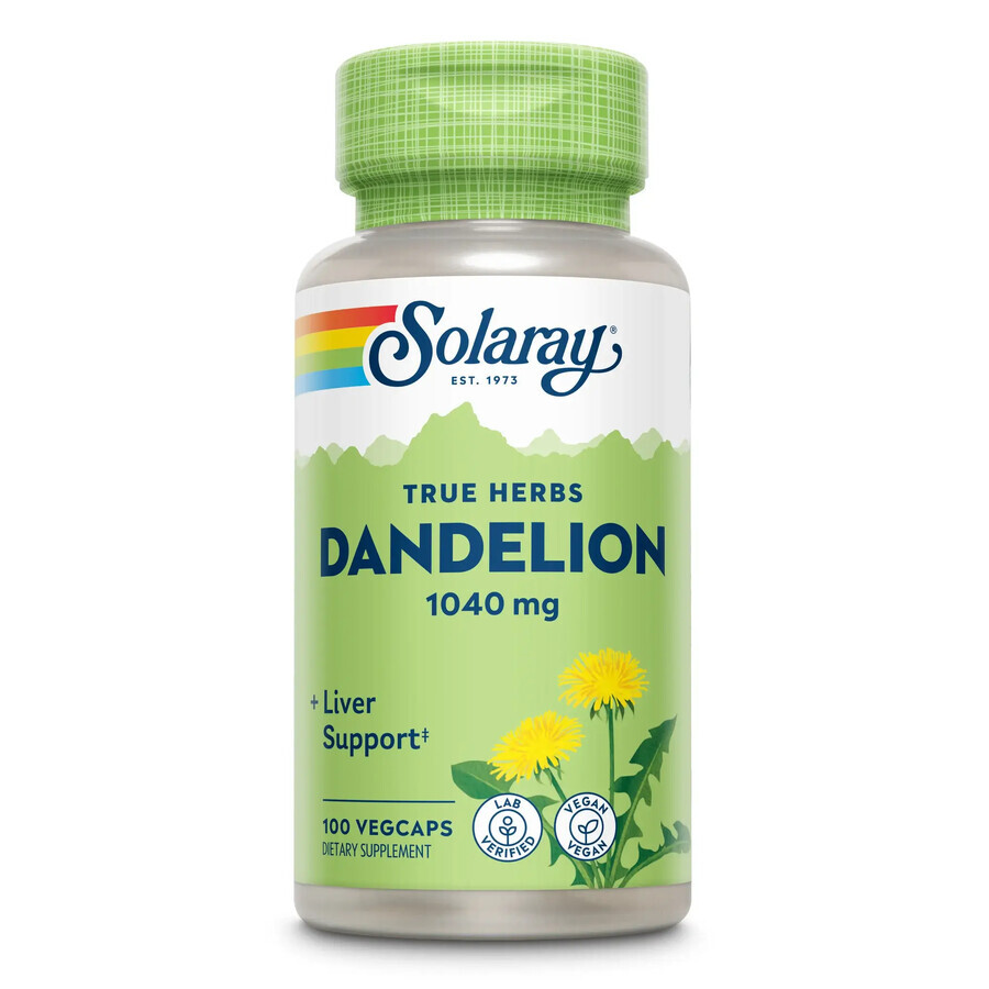 Dandelion (Papadie) 520 mg Solaray, 100 capsules, Secom