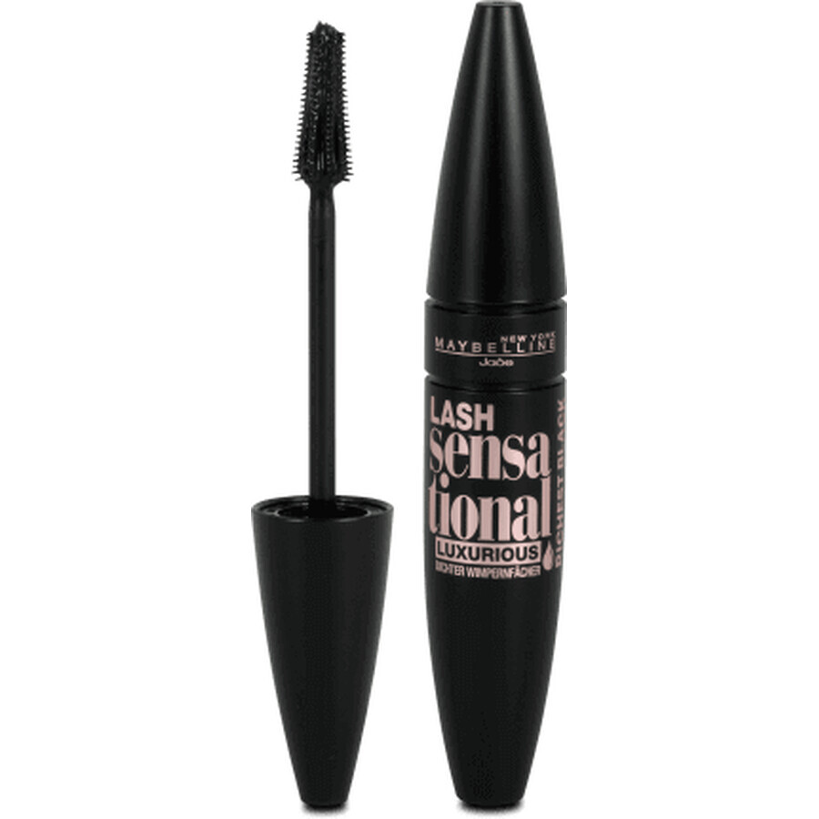 Maybelline New York Lash Sensational Luscious Máscara de pestañas Muy negra, 9,5 ml