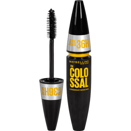 Maybelline New York The Colossal 36H Mascara waterproof 01 Nero, 10 ml