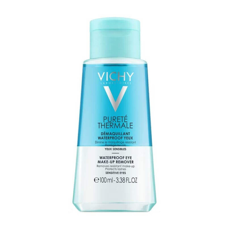 Vichy Purete Thermale Nettoyant biphasé pour les yeux sensibles, 100 ml