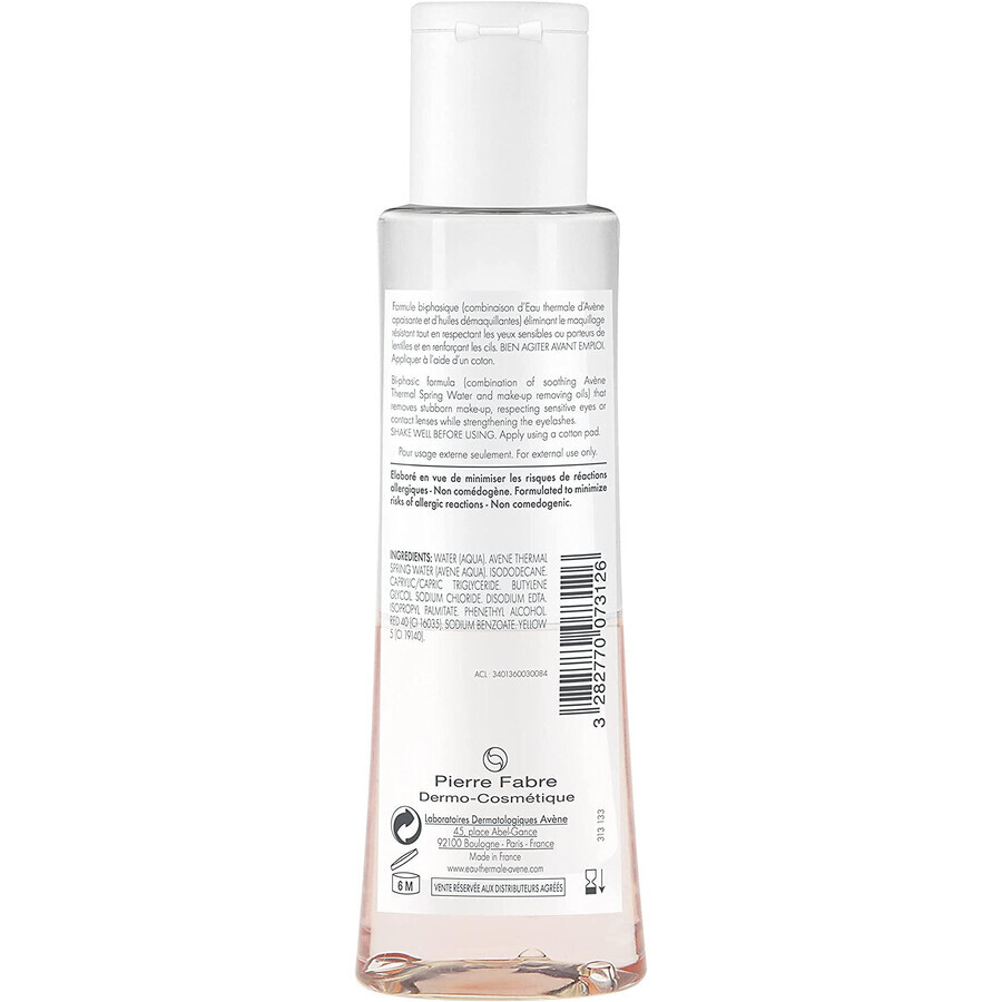 Two-phase eye makeup remover, 125 ml, Avene Essentials