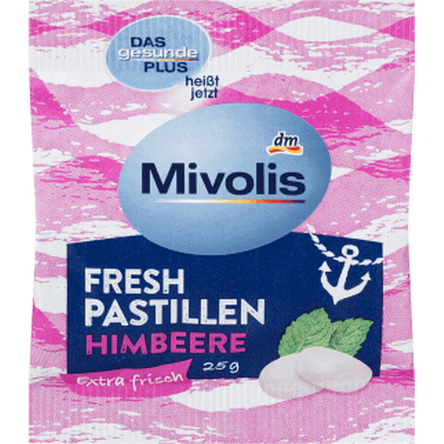 Mivolis Caramelle alito fresco, lampone, 25 g