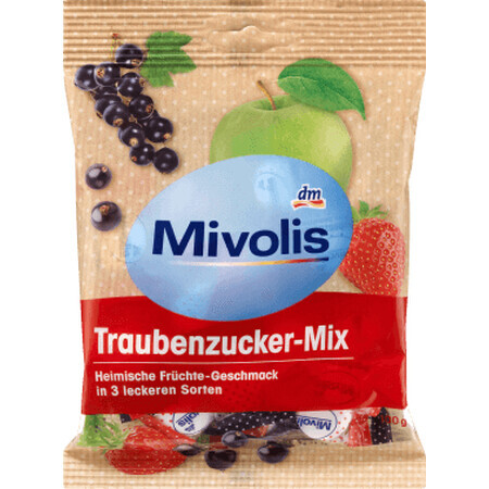 Mivolis Mix- dextrosa con sabor a fruta, 100 g