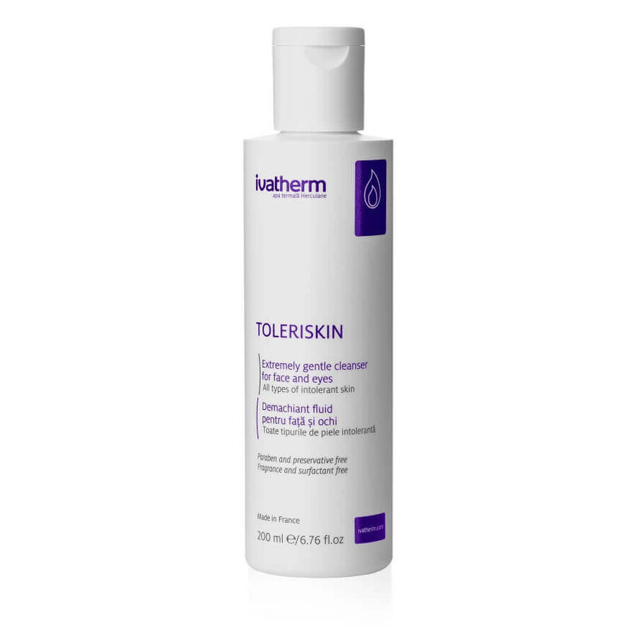 Toleriskin struccante liquido per viso e occhi, 200 ml, Ivatherm