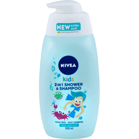 Nivea Kids 2in1 Shampoo voor kinderen met appel, 500 ml