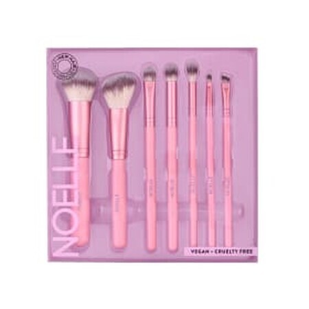 NOELLE Set 7 pensule de machiaj roz, 7 buc